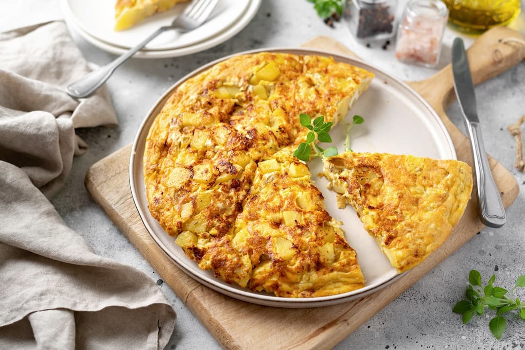 Omelette fromage pomme de terre